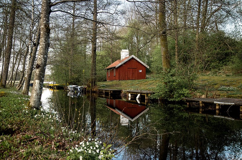 Bild från den historiska promenaden i samhället. Foto: Charlotte Håkanson