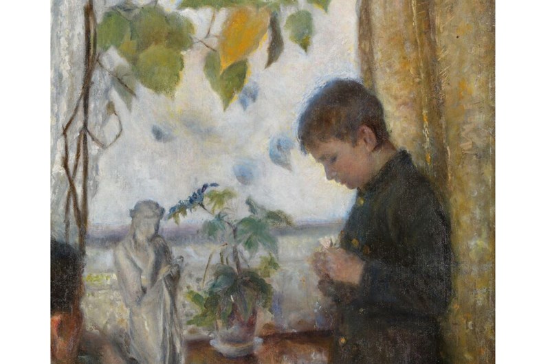 Charlotte Mannheimer, Pojke vid fönstret, 1892, Nasjonalmuseet. Foto: Børre Høstland