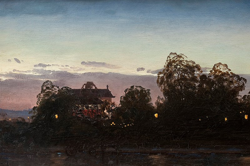 Fanny Churberg, Jokimaisema / Ålandskap, 1877. Foto: Bukowskis