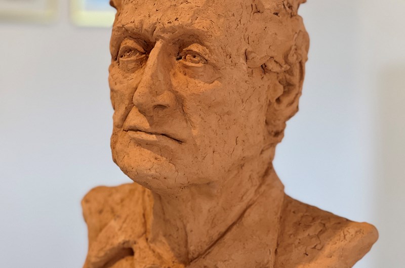 Terrakotta skulptur porträtt