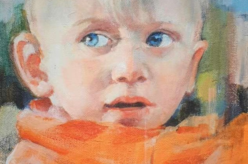 HUGO - AKRYL - 20 X 30 - MICKAN SANDELIN 2022