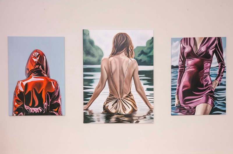 Oljeverk av Josef Valentin Jawed hos WAY gallery Sthlm