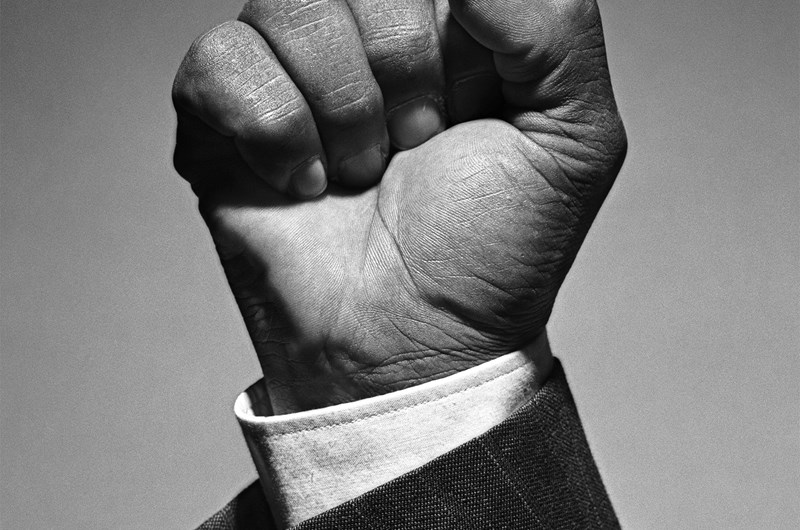 Nelson Mandela, fotograferad 1990. © Hans Gedda