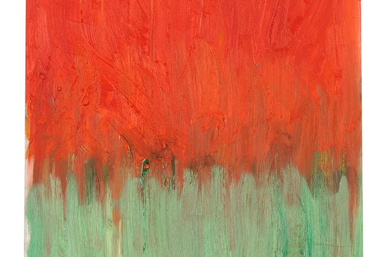 Birgitta Burling. röd som vallmo, 30x20, 2025