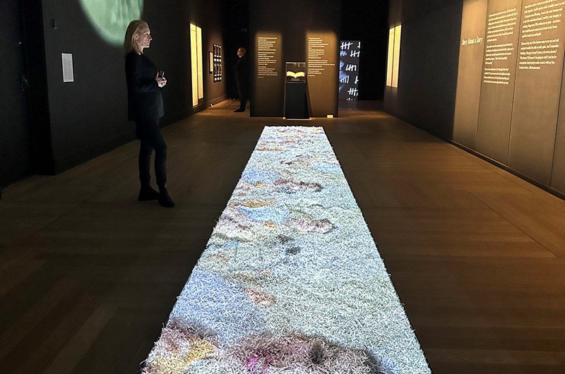Utställningsvy, Laurie Anderson, Moderna museet. Stockholm