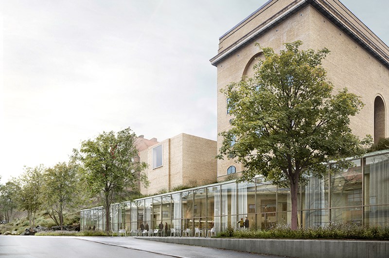 Visionsbild Göteborgs konstmuseum exteriör. Bild:  Barozzi Veiga