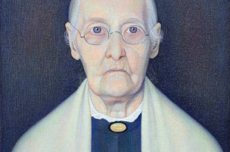 Stefan Johansson, I aftonlampans sken, 1925, privat ägo. Foto: Mikael Solebris