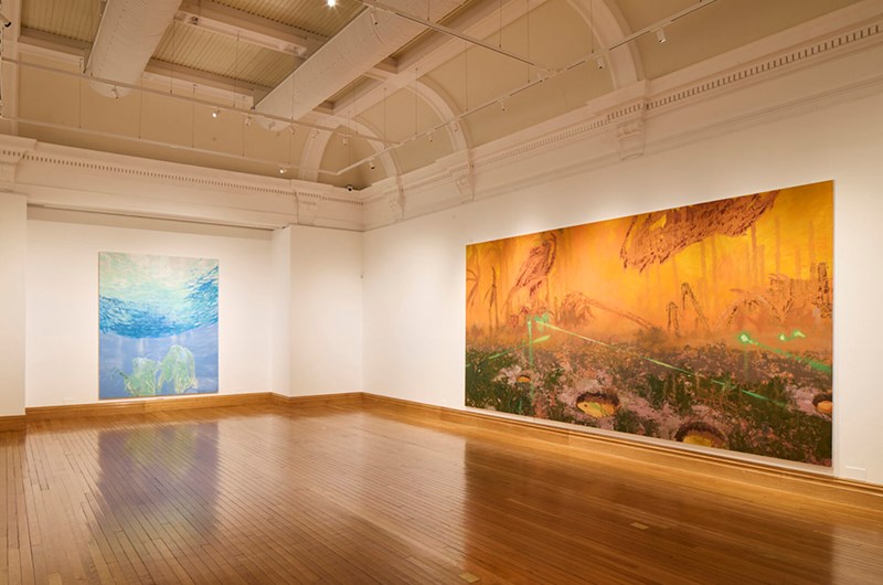 Installationsvy av Mohammed Sami som var nominerad till Turnerpriset. Cartwright Hall Art Gallery. Foto: David Levene  