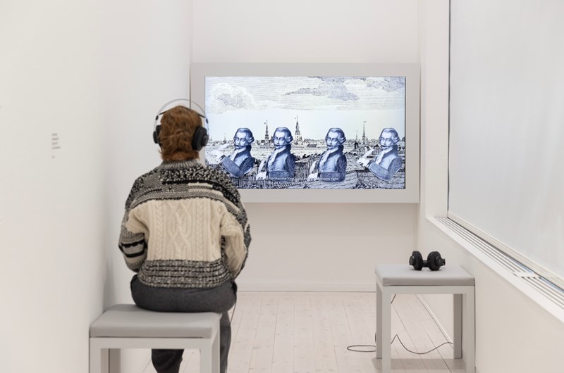 Sissel M Bergh, Bissie baektie, 2025. Installationsvy Bildmuseet. Foto: Malin Grönborg