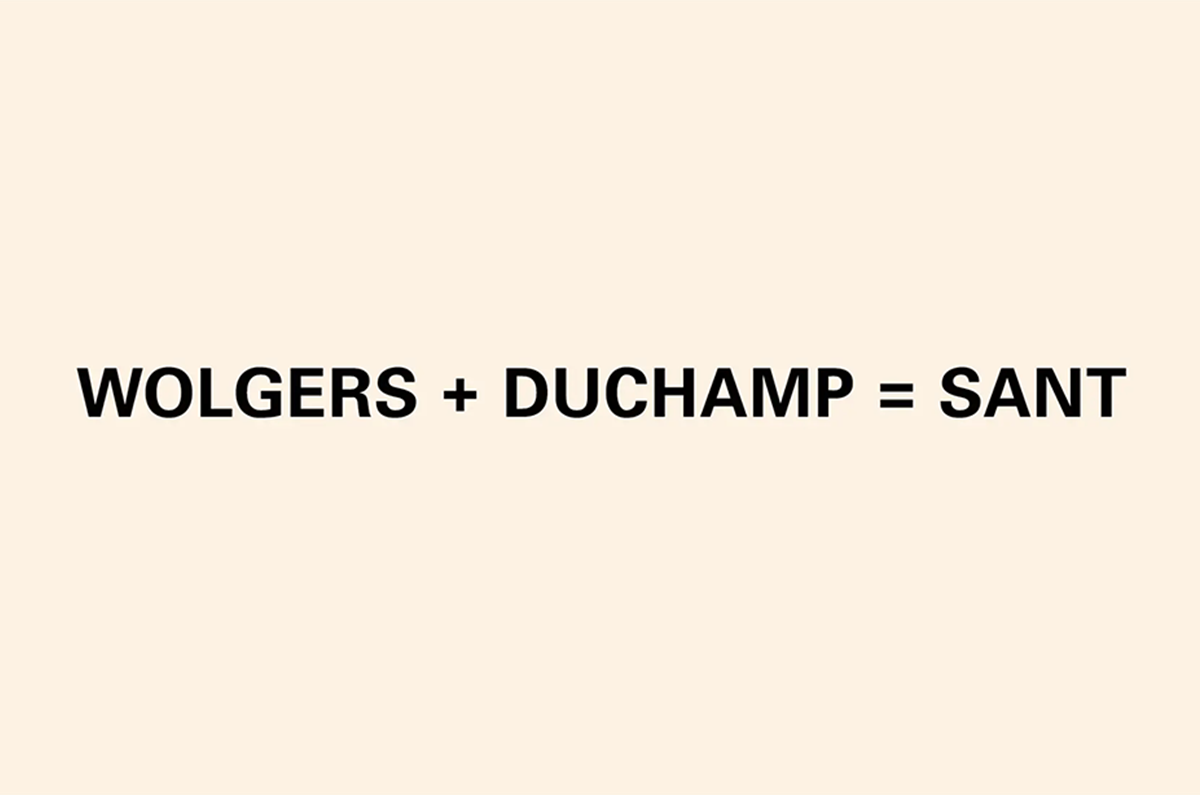 Dan Wolgers: Wolgers + Duchamp = sant