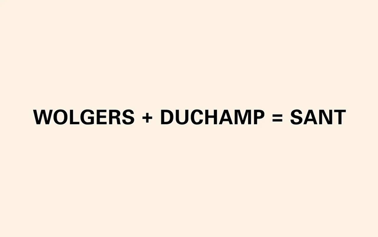 Dan Wolgers: Wolgers + Duchamp = sant