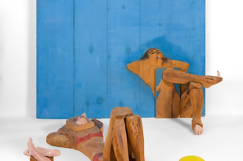 Marisol, De badande, 1961-62. Courtesy Crystal Bridges Museum of American Art, Bentonville, Arkansas  © Estate of Marisol  Foto: Edward C. Robison III
