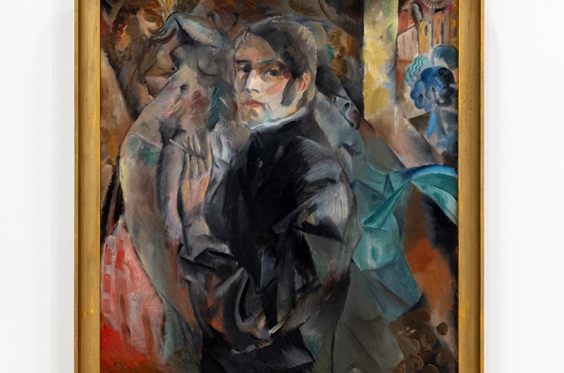 Jules Schyl, Självporträtt, 1922, Olja på duk, 83 x 76 cm. Foto: Adrian Bugge