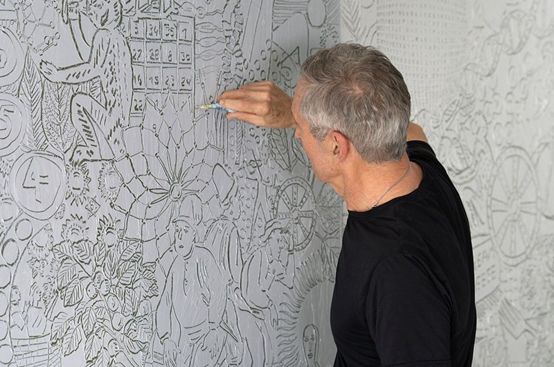 Philip Smith i sin studio, mars 2026. Foto: Zachary Balber.