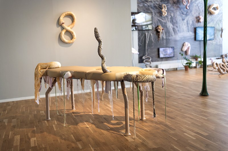 Åsa Cederqvist Through the marrow of the skin, Växjö konsthall. Foto: Anders Bergön.