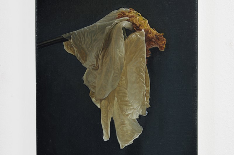 Niklas Asker, Study For A Dress, 2026, olja på duk