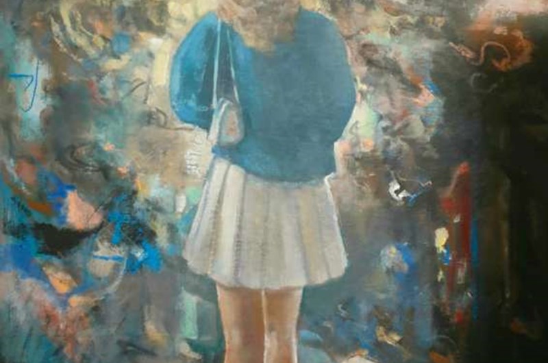 WALKING THROUGH - OLJA - 130 X 100 - MICKAN SANDELIN 2023