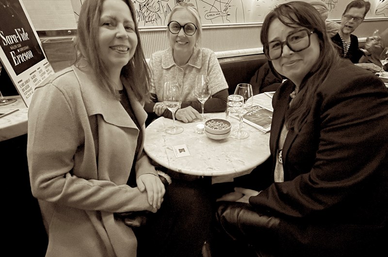 Anna W Davidson, Anna Lindholm och Åsa Marnell från Historiska museet. 