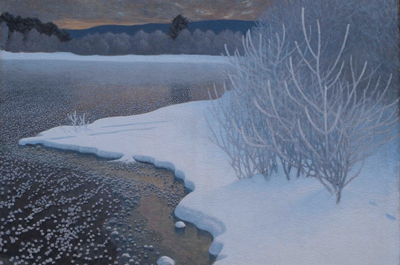 Gustaf Fjæstad, Rimfrost på is, 1901, Thielska Galleriet
