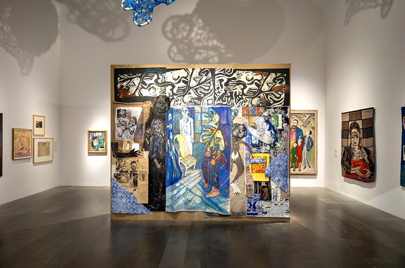nstallationsvy; Familjen - På gott och ont, Sven-Harrys Konstmuseum. Foto: Mattias Lindbäck