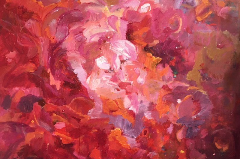Le Rouge, Olja på duk, 150 x 140 cm