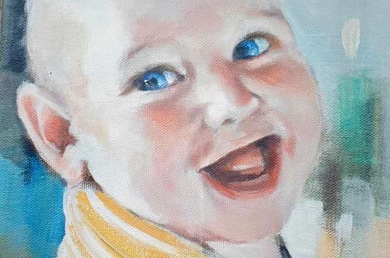 THEO - AKRYL - 20 X 30 - MICKAN SANDELIN 2022