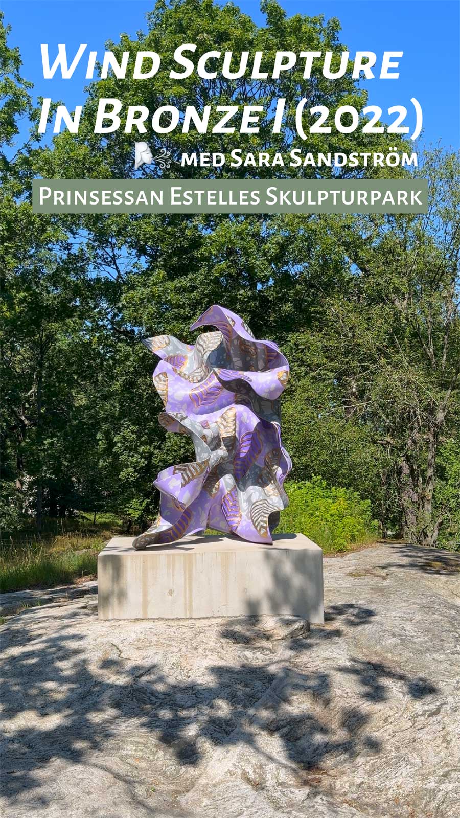 Wind Sculpture In Bronze I med Sara Sandström