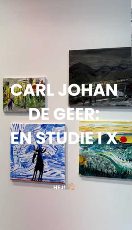 Helle Knudsen berättar om utställningen med Carl Johan De Geer