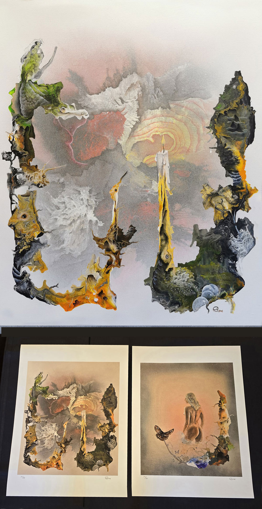 The light of the unknown samt The lady with the butterfly