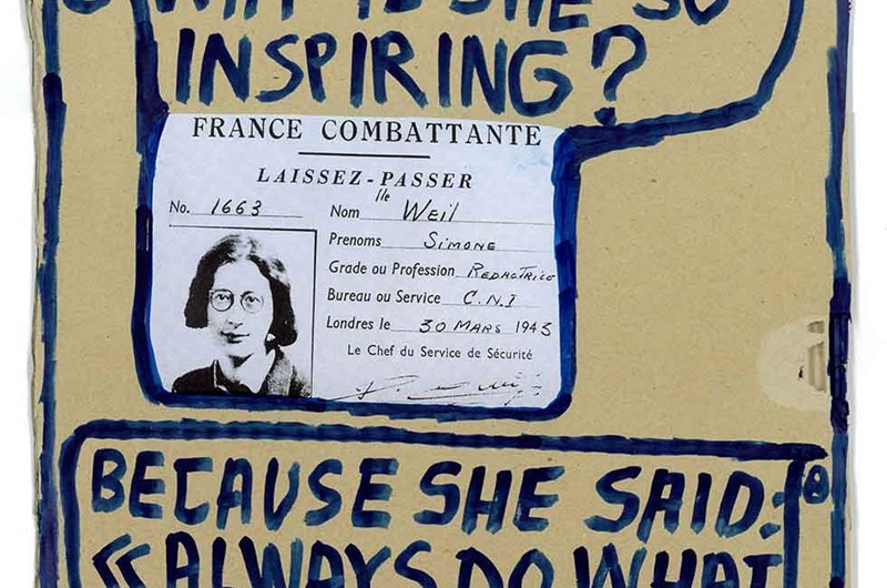 Thomas Hirschhorn, POST (Simone Weil)