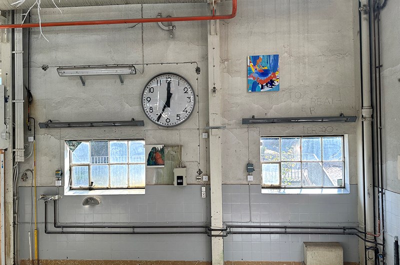 Atrid Sylwan, Nimbostraus, Akryl på duk