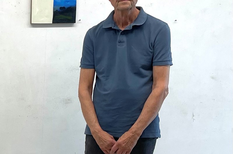 Peter Frie i ateljén