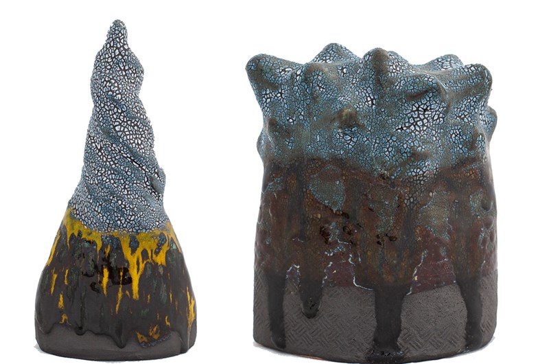 "Object I and II ", Stoneware, 2020, H20cm