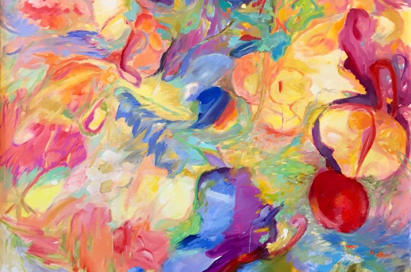 Il Paradiso - Olja på duk, 140 x 150 cm.
