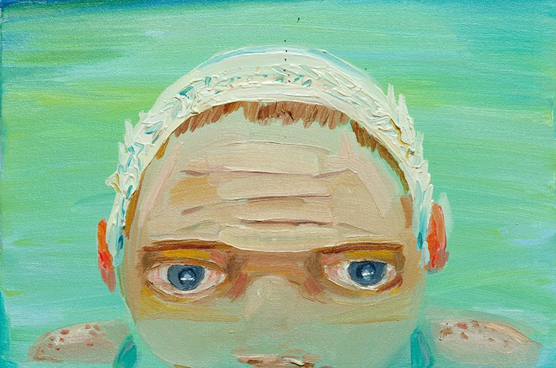 Dana Schutz Guilty Swimmer, 2001 , J & T Kurz Holdings, Dallas © Dana Schutz