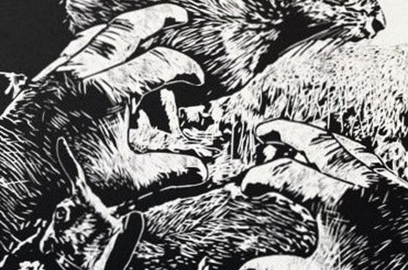 Dawning is the day träsnitt 52x72