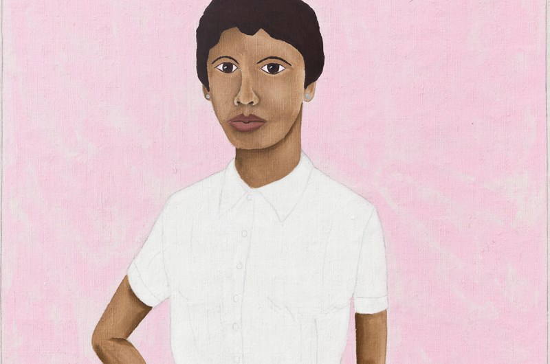 Gloria Ray,  2020, vinylfärg på linneväv Foto Nora Bencivenni