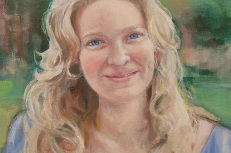 NIKKI - AKRYL - 60 X 50 - MICKAN SANDELIN 2023