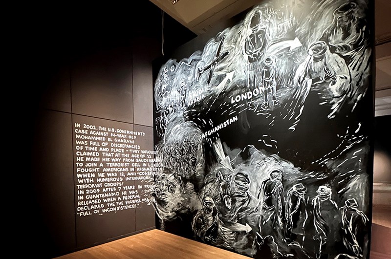 Utställningsvy, Laurie Anderson, Moderna museet. Stockholm