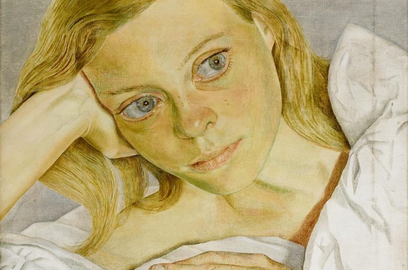 Flicka i sängen, 1952, detalj. Privat samling © Lucian Freud-arkivet. Alla rättigheter förbehållna 2025 / Bridgeman Images